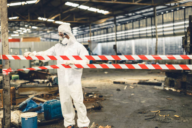 Professional Biohazard technician working in Monroe, GA